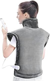 Marco Paul Electric Heat Pads for Back Pain Relief Large Heat pad 60x30cm 4 Timer Functions and Temperature Control, Electric Heat pad for Neck, Back, Stomach, Shoulder Pain Relief (Heated Body Pad)