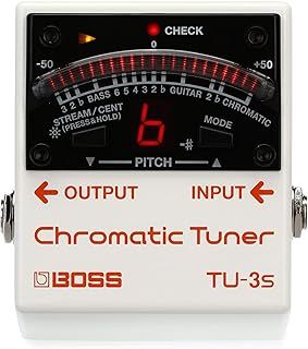 BOSS Tu-3S Chromatic Tuner Pedal, 21-Segment Led Meter with Brightness Control