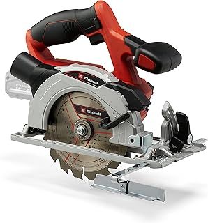 Einhell Power X-Change 150mm Cordless Circular Saw - 18V Rotary Wood Saw, Tool-Free Adjustment, LED, Dust Extraction - TE-CS 18/150 Li Solo Electric Saw (Battery Not Included)