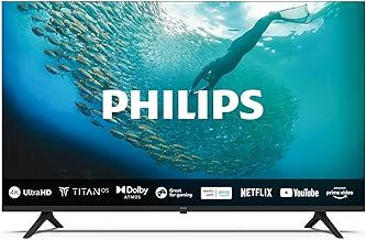 Philips 55PUS7009 4K LED Smart TV - 55 Inch Display with Pixel Precise Ultra HD Titan OS Platform and Dolby Atmos Sound, Works with Alexa and Google Voice Assistant - Black