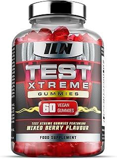 Test Xtreme Gummies for Men (60 Gummies) - High Strength Booster for Men - Mixed Berry Flavour - Features Maca, Ginseng, Zinc and Selenium - Sugar Free & Vegan Suitable