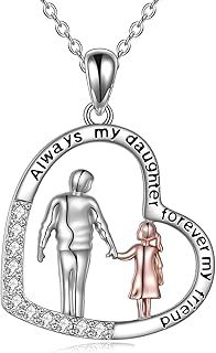 YFN Daughter/Mother/Father/Sisters Necklace Family Pendant Birthday Jewellery Gift Women Man Girls