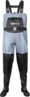 Night Cat Fishing Waders Waterpoof for Men Women Hunting Chest Waders With Boots Breathable Blue