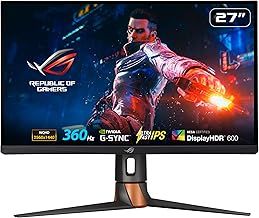 ASUS ROG Swift 360Hz PG27AQN NVIDIA G-SYNC esports Gaming Monitor – 27‑inch QHD (2560 x 1440), NVIDIA Reflex Analyzer, Ultrafast IPS, esports dual-mode, 1 ms (GTG), DisplayHDR 600