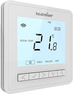 Kudos-Trading - Heatmiser NeoAir V3 Wireless Smart Thermostat White Works with the NeoHub Gen 2 Giving you Interface with Apple Home kit Alexa and Google Home Giving Smart Controls.