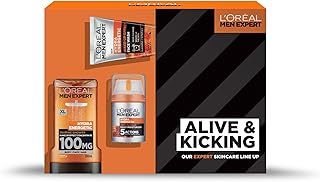 L'Oreal Men Expert Gift Set, Hydra Energetic Alive and Kicking: Shower Gel, Moisturiser and Face Wash