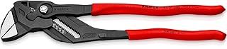 Knipex Pliers Wrench pliers and a wrench in a single tool grey atramentized, with non-slip plastic coating 300 mm (self-service card/blister) 86 01 300 SB