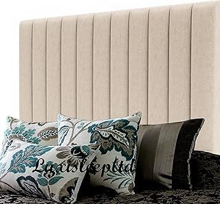 Stylish Clarance Headboard Finished In A Luxury Plush velvet Fabric (4ft6, CREAM)