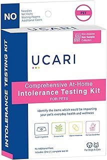 UCARI Pet Sensitivity & Intolerance Test Kit for Dogs & Cats | 1000+ Environmental & Pet Food Intolerance Screening | | 4 Tests in 1 | Non-Invasive Bioresonance Home Health Testing Kits, Fast Results