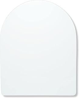 AQUALONA® Premium D Shape Thermoplastic Toilet Seat - Soft Close - Hard-Wearing - Quick Hinge Release - Click, Lift & Clean Technology - Top and Bottom Fittings Included (White D Shape)