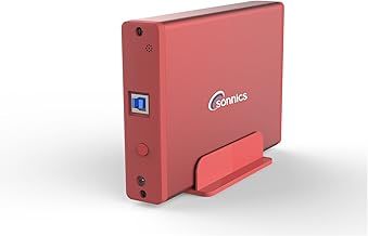 Sonnics 3TB Red External Hard Drive USB 3.0 Compatible with XBOX ONE / PS4 / Windows PC/Mac (Desktop not Portable)