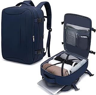 Hayayu for Easyjet Cabin Bag 45x36x20, Waterproof Underseat Cabin Bag Travel Backpack, Carry on Hand Luggage Bag With Charging Port and Anti Theft Pocket