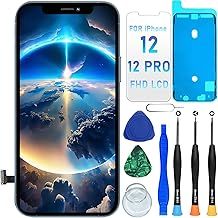 DIGI4U Screen Replacement for iPhone 12/12 Pro 𝑭𝑯𝑫, 6.1'' 3D Touch True Tone COF Retina Display for iPhone 12/12 Pro LCD Touch Digitizer Assembly, Repair Kit for iPhone 12/iPhone 12 Pro Display
