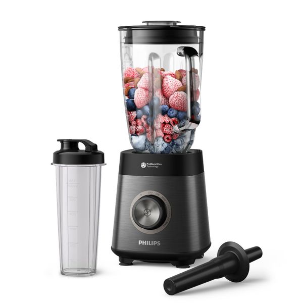 Philips Blender 5000 Series, 1200W ProBlend Plus Motor, 2L Jar, Black