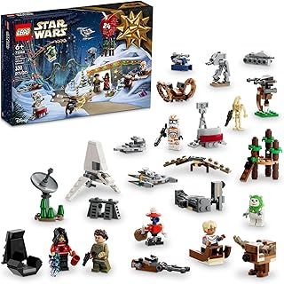 LEGO Star Wars 2023 Advent Calendar 75366 Christmas Holiday Countdown Gift Idea with 9 Star Wars Characters and 15 Mini Building Toys, Discover New Experiences and Daily Collectible Surprises