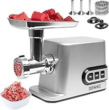 Duronic Meat Grinder MG301, Electric Meat Mincer Machine, Sausage Maker and Kibbeh Maker, Grinder Mixer for Food, Meat, Fish, Vegetables, Kebabs at Home, Stainless Steel Plates