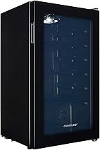 Cookology BC96BK Under-Counter Fridge, 93 Litre Beer, Wine and Drinks Fridge with Temperature Control, LED Light, Suitable for Cans & Bottles, Energy Efficient - Black