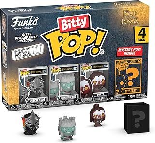 Funko Bitty Pop! Lord Of the Rings - Witch King 4PK​ and A Surprise Mystery Mini Figure - 0.9 Inch (2.2 Cm) - Lord Of the Rings Collectable - Stackable Display Shelf Included - Gift Idea