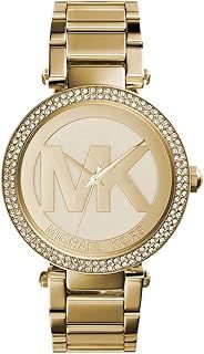 Michael Kors Women's Watch Parker, 33 mm Case Size, Three Hand Movement, Stainless Steel Strap