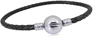 Jewelry Leather Charms Bracelets for Jewellery Making for Women Teen Girls 19cm with Clip Lock Clasp for Bead Charms