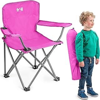 Trail Eagle Kids Camping Chair Lightweight Folding Garden Beach Seat with Carry Bag (For Ages 2 to 6 Years Old)