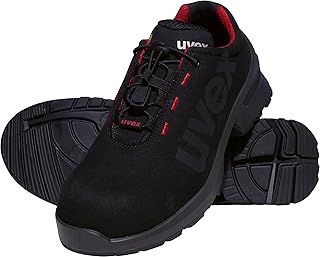 Uvex 1 Duo Low Shoe S2 - Safety Shoe for Light Areas - Sporty, Light & Flexible - Black, red