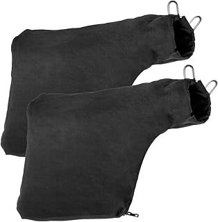 Dzxin Dust Bag for Miter Saw 255 Model, 2 Pieces Black Dust Collector Bags with Zipper Adjustable Bracket for Miter Saw Fits Model 255 Miter Saw Accessories (Black)