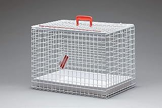 Cat Carrying Basket, White, top opening with durable handle