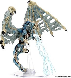 WizKids Dungeons and Dragons Icons of the Realms Miniatures, Boneyard - Blue Dracolich, DnD Miniatures