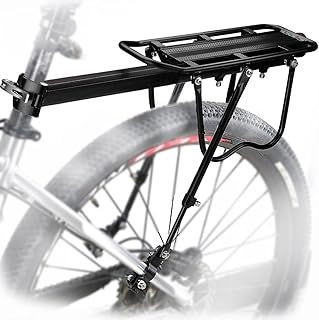 MAIKEHIGH Almost Universal Adjustable Carrier Rear Bicycle Pannier Rack Bicycle Accessories Equipment Stand Footstock Bike Carrier Racks with Reflector