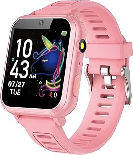 Girl Gifts Age 6 7 8 9 Kid Smart Watch: Presents for 6-10 Year Old Girls Kids Learning Watch Birthday Gift for 7 8 9 10 Year Old Girls Toy Reminder Game Watch for Kids Age 10 - 12 Girl Pink Watch