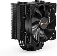 be quiet! Pure Rock 2 Black air cooler, 150W TDP cooling power, 4 high-performance 6mm heat pipes, HDT technology, Pure Wings 2 120mm PWM fan, elegant black surface, easily installable