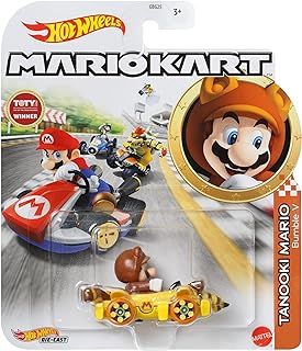 Hot Wheels Mario Kart Tanooki Mario Bumble V Die-cast Car - Car - Kids, Video Game Fans - Children aged 3 and above - Unisex