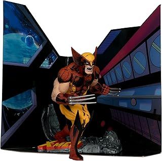 McFarlane Marvel Wolverine 1:10th Scale Posed Figure with Scene (X-Men #1) Toys