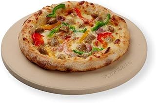 26 x 1.2 cm 10.25" Round Pizza Stone, Cordierite Pizza Stone for Oven Grill BBQ, Food Grade Baking Stone for Pizza and Bread, Outdoor Pizza Accessories for Grilling