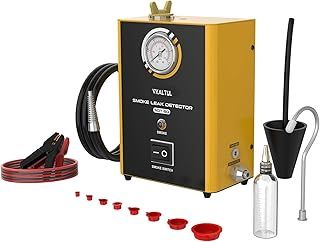 VKALTUL Smoke Tester for Car,EVAP Automotive Smoke Machine Leak Detector Tester with Pressure Gauge 5 Detection Functions Built-in Air Pump Temp. Protection for Automotive/Car/Truck EVAP Tubes,1.6KG