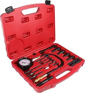 Diesel Engine Compression Tester,TDI CDI Cylinder Pressure Diagnosis Tool,Auto Car Tractor Diesel Engine Testing Gauge Manometer Kit