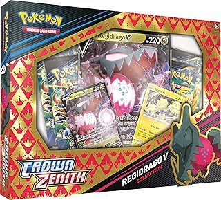 Pokémon TCG: Crown Zenith Collection - Regidrago V (2 Foil Promo Cards, 1 Foil Oversize Card & 4 Booster Packs)