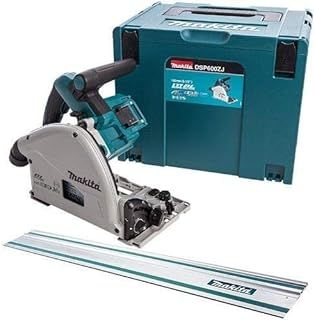Makita 18V Brushless Plunge Saw, Cordless, Makita Drill, Power Tools Combo Kits with MAKPAC Case + 1.5M Guide Rail