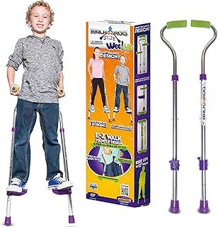 Original Walkaroo Wee Balance Walking Stilts Lite (Aluminum) for Indoor or Outdoor Active Play with Adjustable Height for Little Kids & Beginners Ages 4 and up to 50 KG