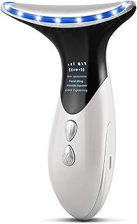 JVSURF Face Neck Massager, 3-in-1, Electric Facial Massager, Anti-Wrinkle Face Device, White