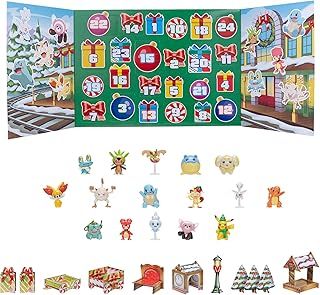 Pokémon Holiday Advent Calendar - Features 16 2-Inch Battle Figures with Special Finish and Eight Unique Accessories
