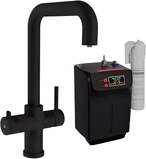 3 in 1 Instant Boiling Hot Water Dispenser Kitchen Sink Mixer Tap with Tank & Filter (Matte Black)