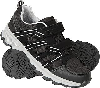 Mountain Warehouse Cannonball Kids Walking Shoes – Lightweight & Soft Suede & Textile Sneakers with Ankle Support – for Spring Summer Travelling & Camping