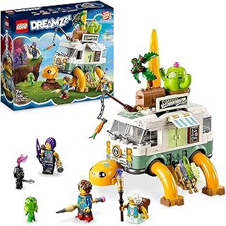 LEGO DREAMZzz 2-in-1 Mrs. Castillo's Turtle Van Set, Build a Toy Camper Vehicle from the TV Show in 2 Ways, With Mateo, Zoey and Z-Blob Characters, Toys for Kids, Boys, Girls Aged 7+ 71456