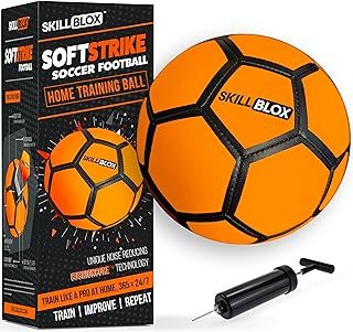 SKILL BLOX SoftStrike Home Indoor Football Training Ball. Football Gifts for Boys and Girls (SKILLBLOX SKILLS HOME TRAINING BALL)