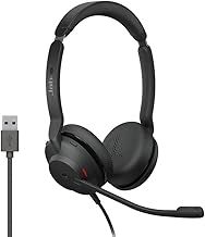 Jabra Evolve2 30 Headset - Stereo headphones with noise cancelling - Certified for Microsoft Teams - with 2-microphone call technology - USB-A cable - Black