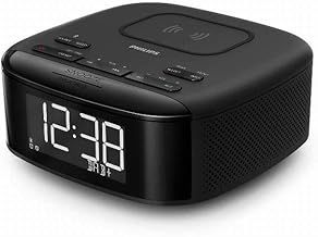PHILIPS Audio R7705/10 Clock Radio DAB+/FM Digital Radio (Bluetooth, Dual Alarm, Sleep Timer, Automatic Time Synchronization, Battery Backup, Alarm Clock with Wireless Charging)