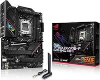 ASUS ROG Strix B650E-F Gaming WiFi AMD Ryzen AM5 ATX motherboard, 12 + 2 power stages, DDR5, three M.2 slots, PCIe 5.0, WiFi 6E, 2.5G LAN, USB 3.2 Gen 2x2 Type-C port, and Aura Sync RGB