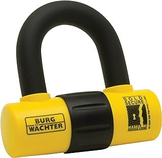 Burg-Wächter 100D Y Sold Secure Gold Motorbike, Single U Lock
